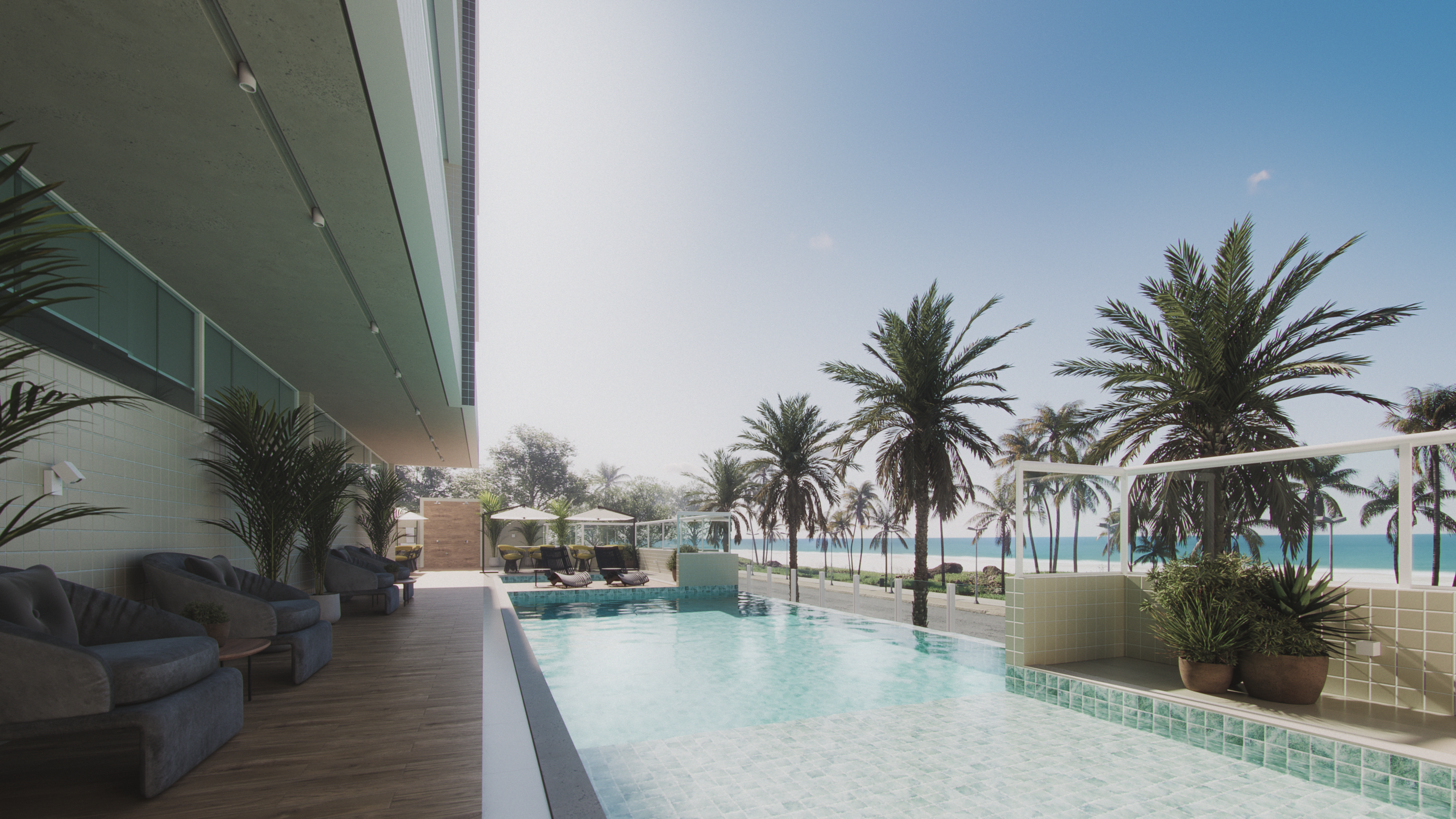 Piscina com Borda Infinita